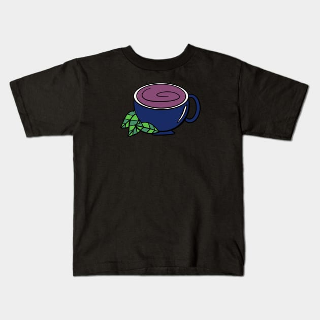 Cup of Tea Kids T-Shirt by Kelly Louise Art